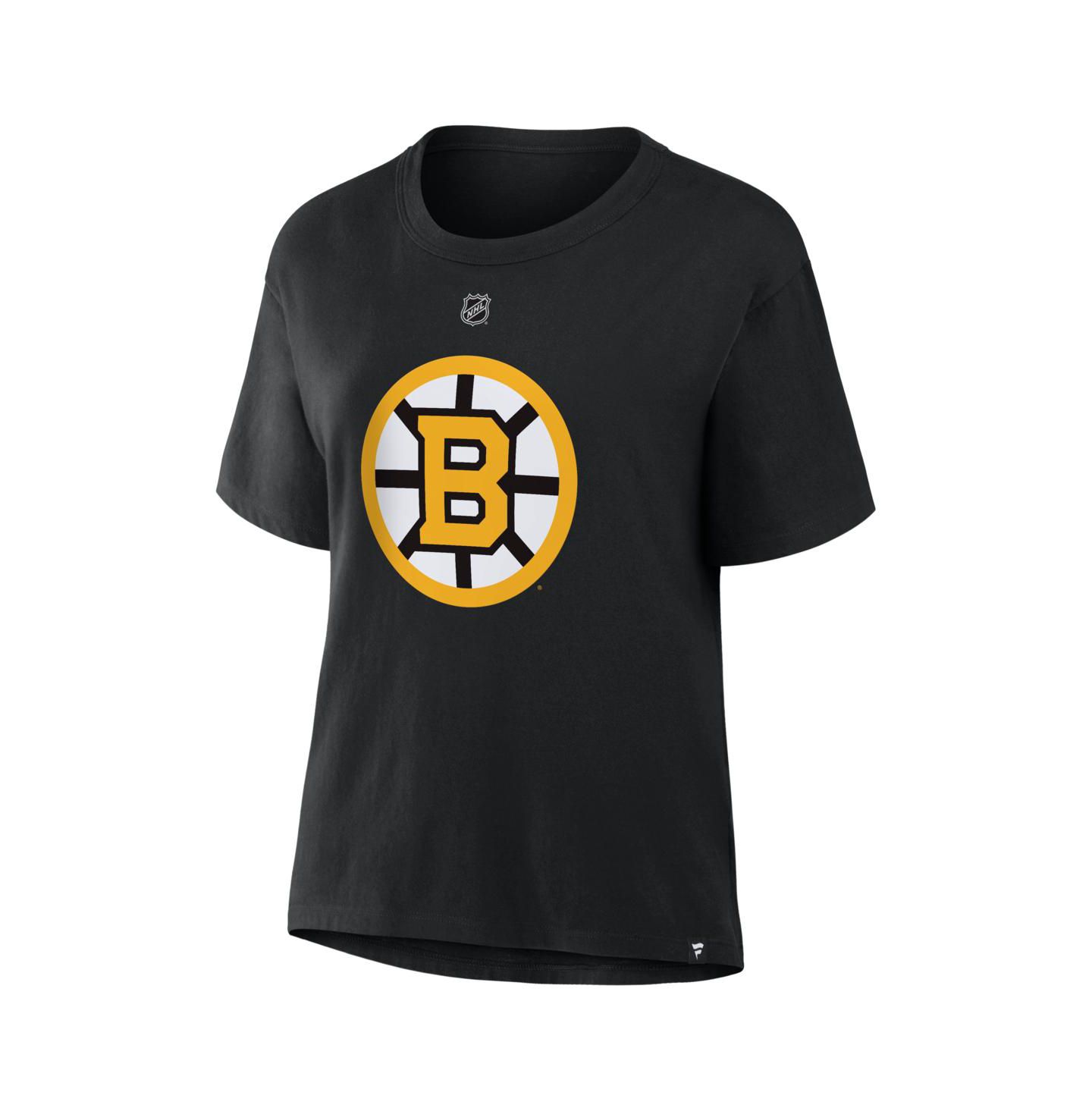 Женская футболка Fanatics Charlie McAvoy Black Boston Bruins Authentic Stack Name & Number — фото 2