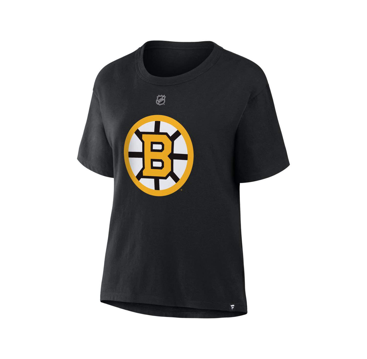 Women's Charlie McAvoy Black Boston Bruins Authentic Stack Name & Number T-Shirt