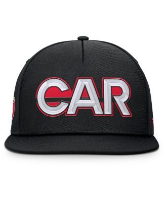 Men's Black Carolina Hurricanes Authentic Pro Rink Team Code Snapback Hat