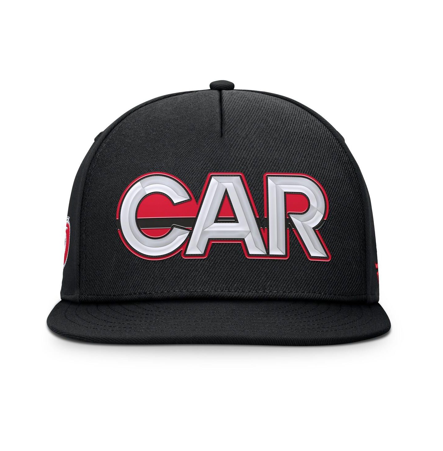 Мужская кепка Fanatics Black Carolina Hurricanes Authentic Pro Rink Team Code Snapback Hat — фото 2