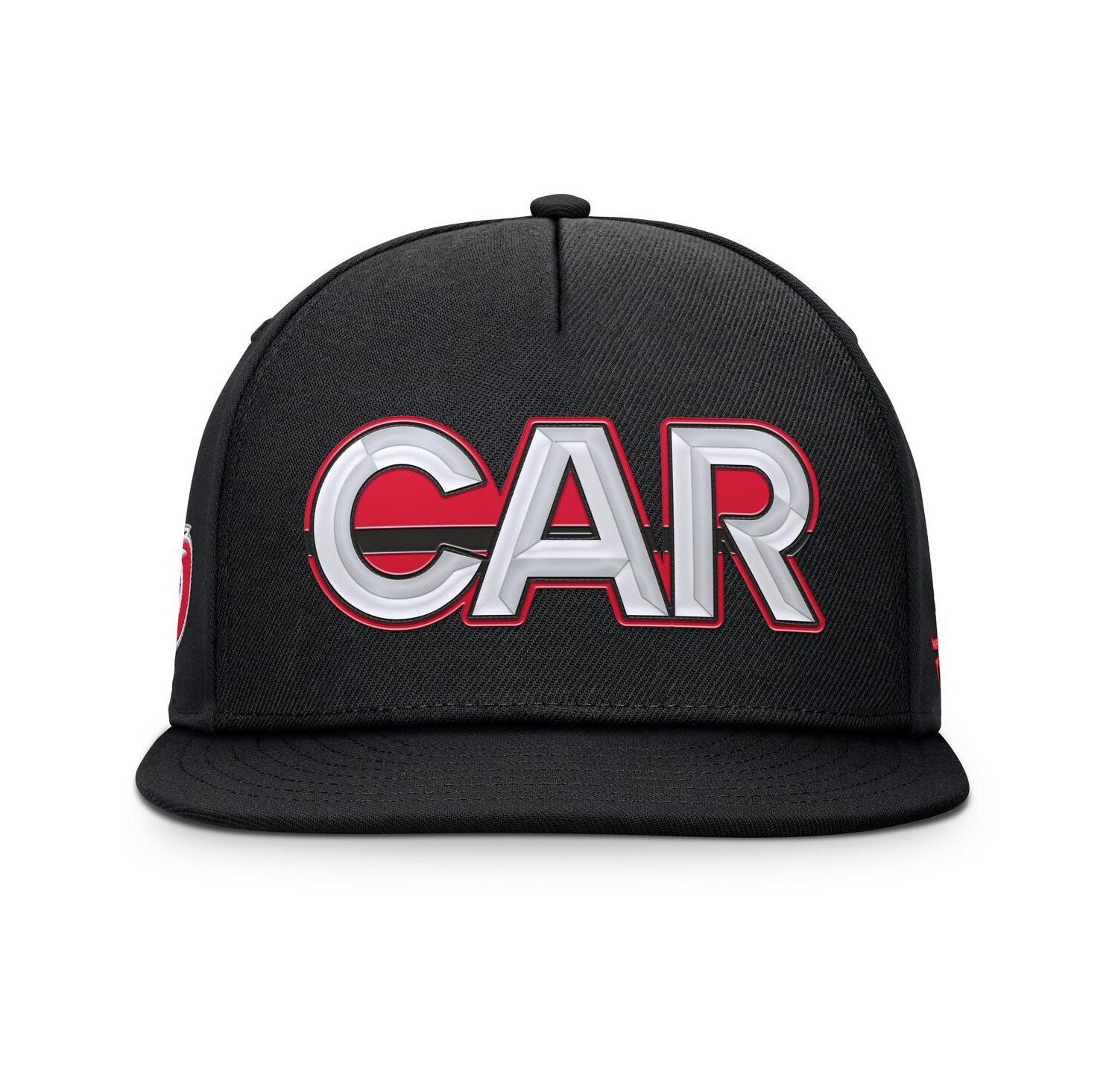 Men's Black Carolina Hurricanes Authentic Pro Rink Team Code Snapback Hat