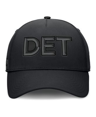 Men's Black Detroit Red Wings Authentic Pro Road Team Code Flex Hat