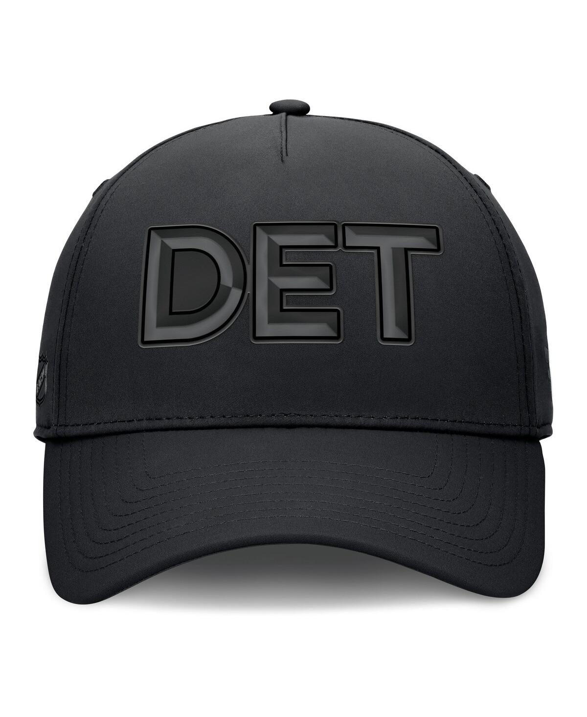 Fanatics Men's Black Detroit Red Wings Authentic Pro Road Team Code Flex Hat In Black