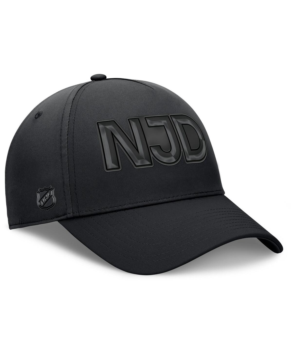 Fanatics Men's Black New Jersey Devils Authentic Pro Road Team Code Flex Hat In Black