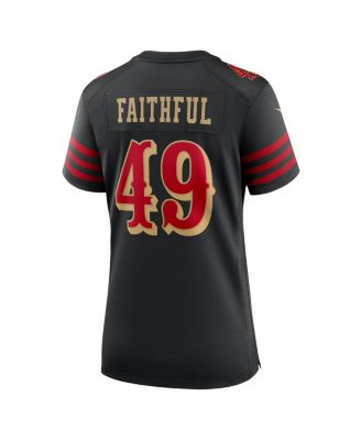 Women's The Faithful&nbsp;Black San Francisco 49ers 2025 Rivalries Collection Game Jersey
