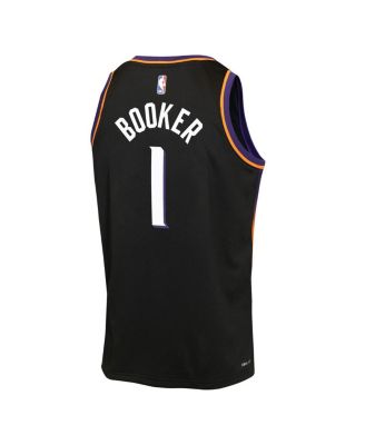 Big Boys and Girls Devin Booker Black Phoenix Suns Swingman Jersey
