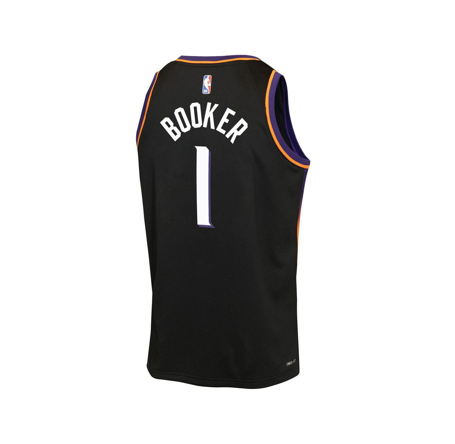 Big Boys and Girls Devin Booker Black Phoenix Suns Swingman Jersey