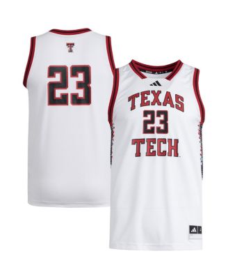 adidas - Men's 23 White Texas Tech Red Raiders Replica Swingman Jersey