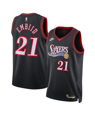Nike - Men's and Women's Joel Embiid Black Philadelphia 76ers Swingman Jersey
