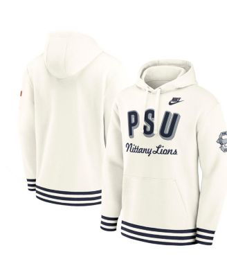 Nike - Men's Cream Penn State Nittany Lions Legacy Retro Pullover Hoodie