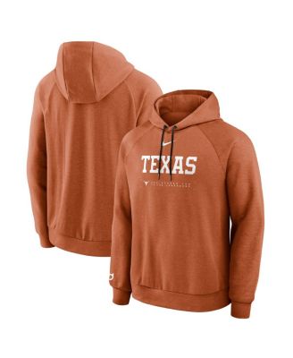 Nike - Men's Texas Orange Texas Longhorns 2025 Courtside Basketball Practice Raglan Dri-FIT Hoodie