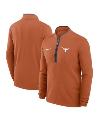 Nike - Men's Texas Orange Texas Longhorns Courtside Victory Dri-FIT Half-Zip Pullover Sweatshirt