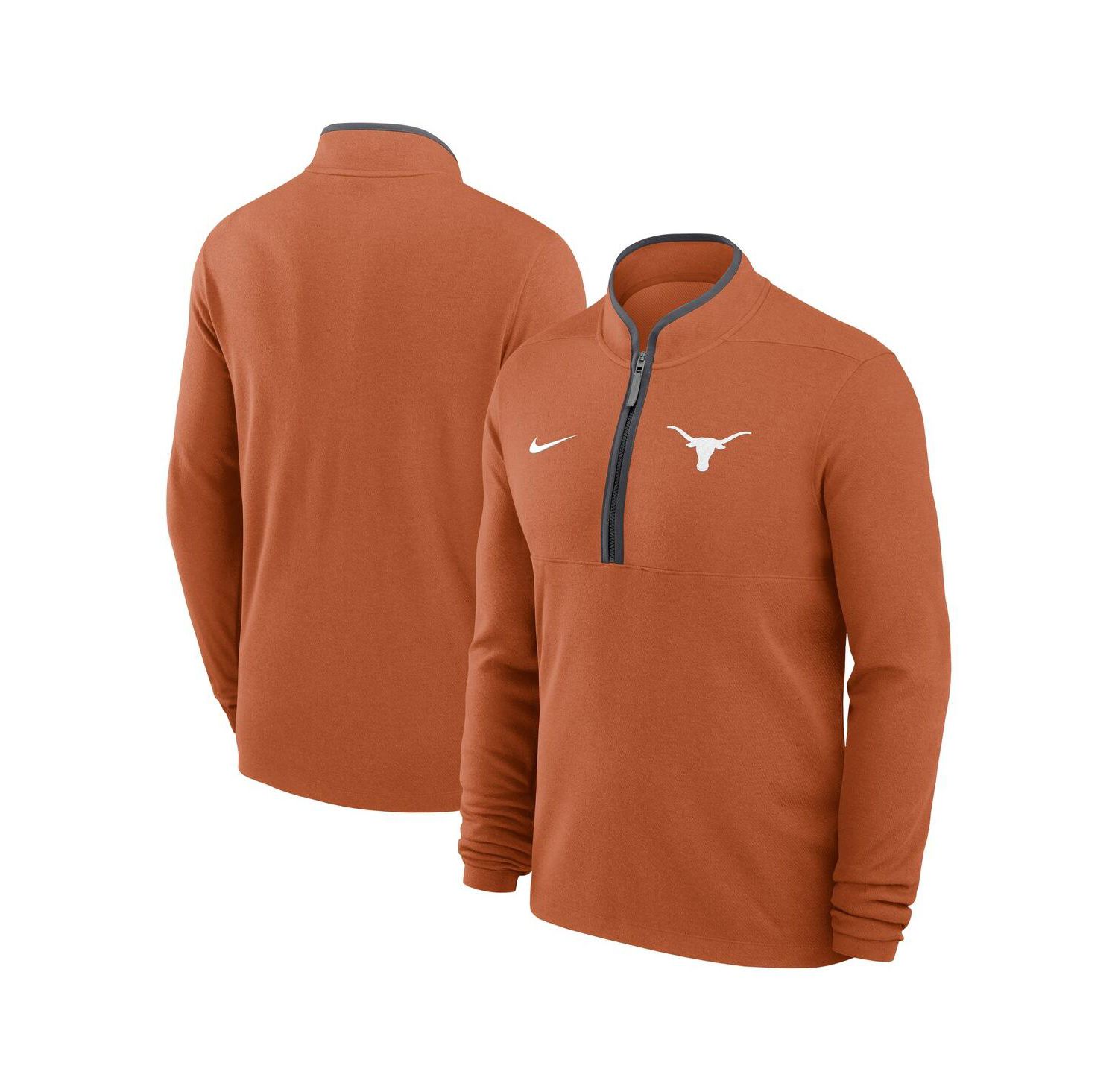 Men's Texas Orange Texas Longhorns Courtside Victory Dri-FIT Half-Zip Pullover Sweatshirt