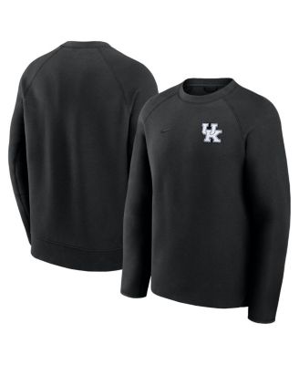 Nike - Men's Black Kentucky Wildcats Tech Fleece Raglan Sweatshirt