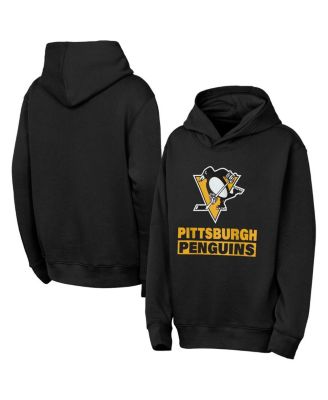 Outerstuff - Big Boys and Girls Black Pittsburgh Penguins Back to Basics Hoodie