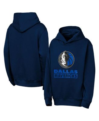 Outerstuff - Big Boys and Girls Navy Dallas Mavericks Back To The Basics Hoodie Sweatshirt