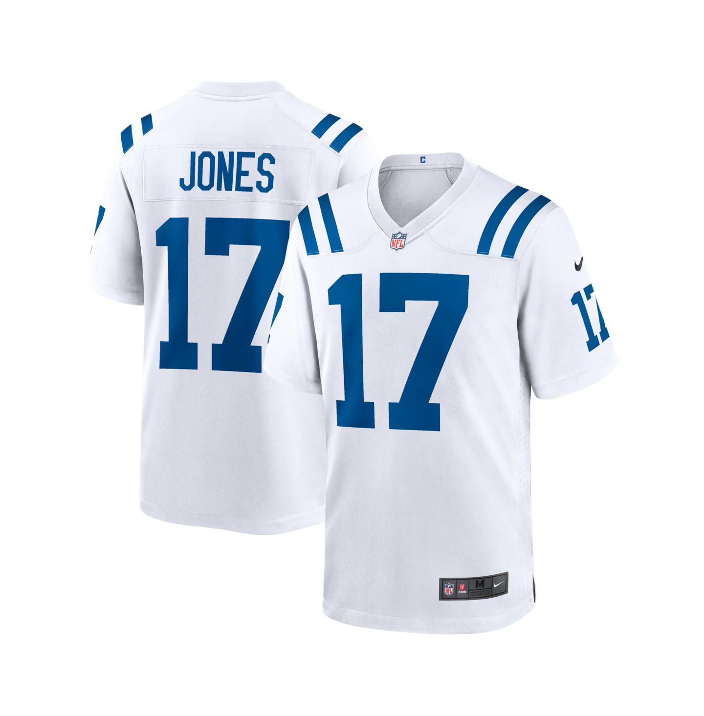 Мужской топ Nike Daniel Jones White Indianapolis Colts Game Jersey — фото 1