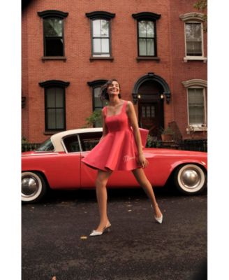 Women's Minnie Mouse Bow-Back Fit & Flare Party Dress, Macy's Exclusive