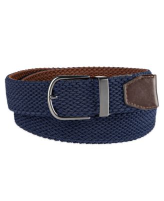 Men's Two-in-One Reversible Braided Stretch Belt