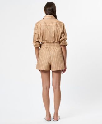 Women's Alexis Poplin Striped Shorts