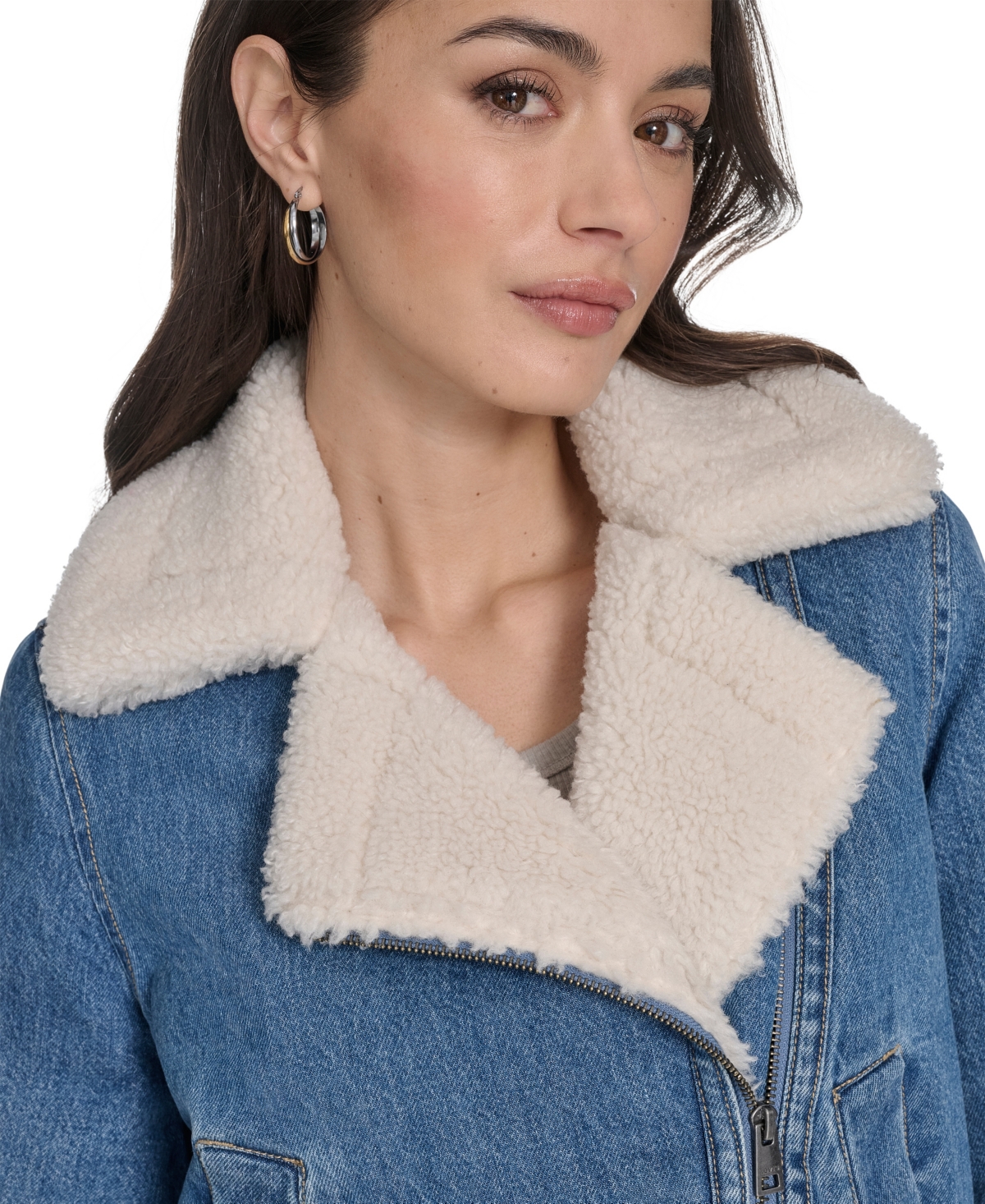 Levi's Women's Denim Moto Zipper Jacket In Blue