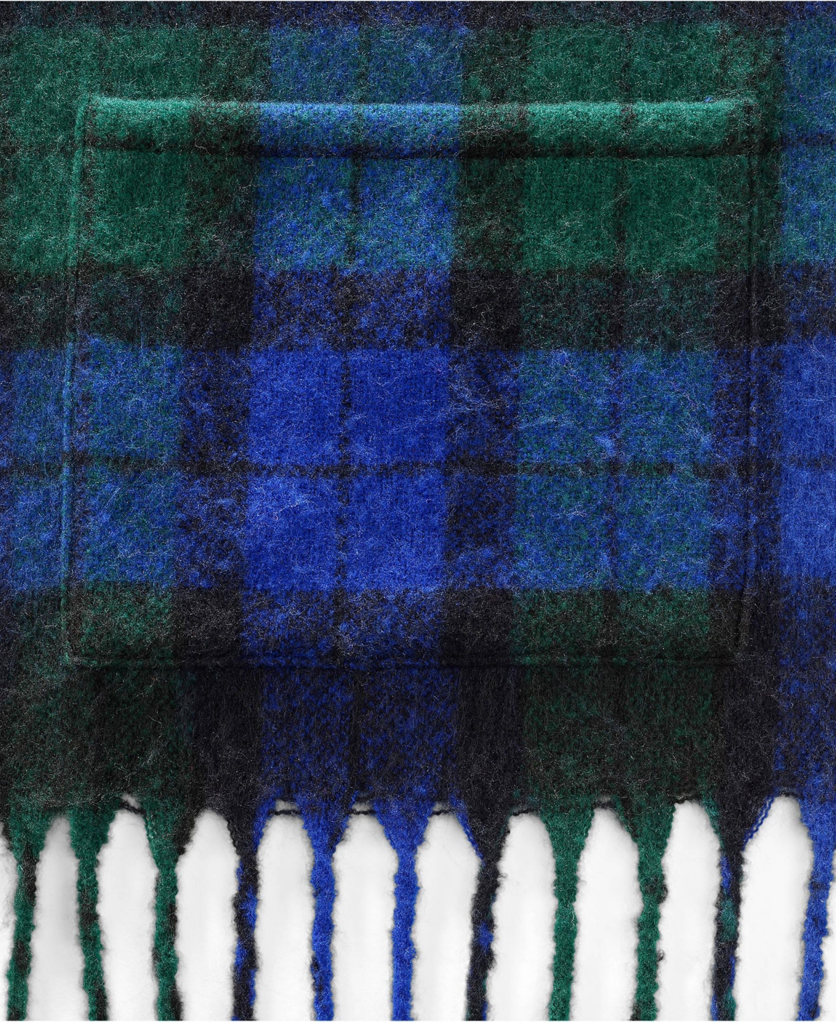 Lands' End Women's Brushed Blanket Fringe Scarf