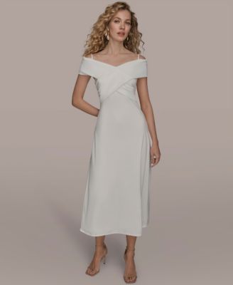 Women's Criss-Cross Off-Shoulder Dress