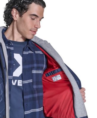 Men's Diamond Quilted Baseball Bomber Jacket