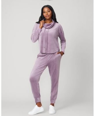 Women's Velour Cowlneck Jogger Set
