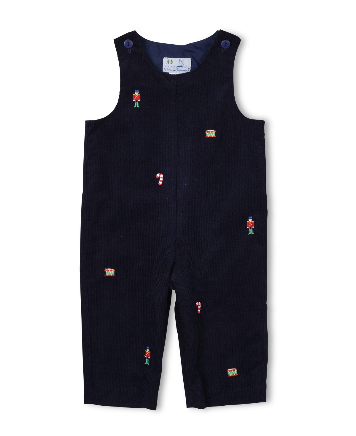 Florence Eiseman Baby Boys Corduroy Longall with Allover Embroidery