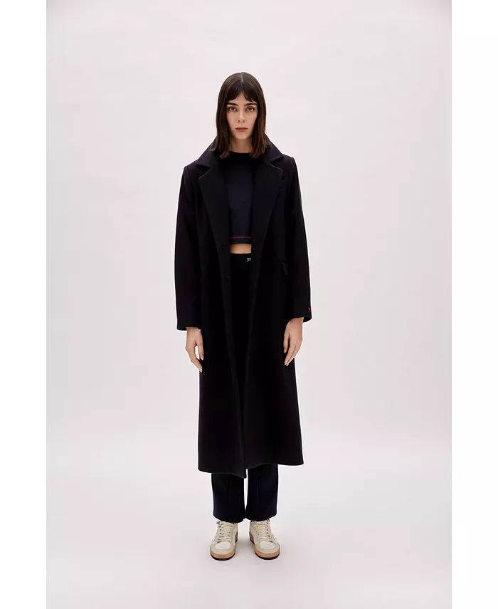 Women's Wool-Cashmere Blend Coat - thumbnail 4