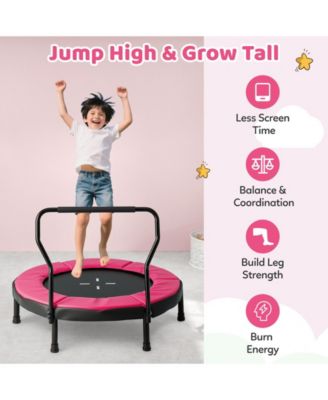 40 Inch Trampoline for Kids Indoor Outdoor Fitness Trampoline