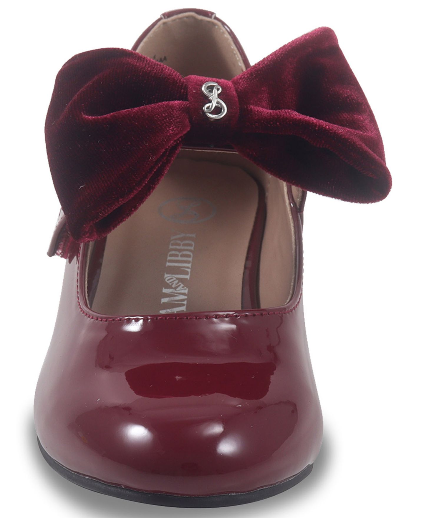 Туфли Sam & Libby Bianca Lily Bow Dress Shoe для девочек, цвет: Бордовый — фото 4