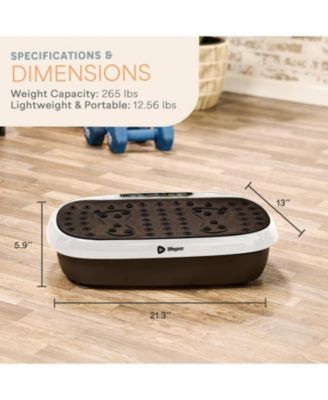HexaPlate Lite Vibration Plate Exercise Machine – Full Body Vibrating Platform for Lymphatic Drainage, Recovery & Muscle Toning