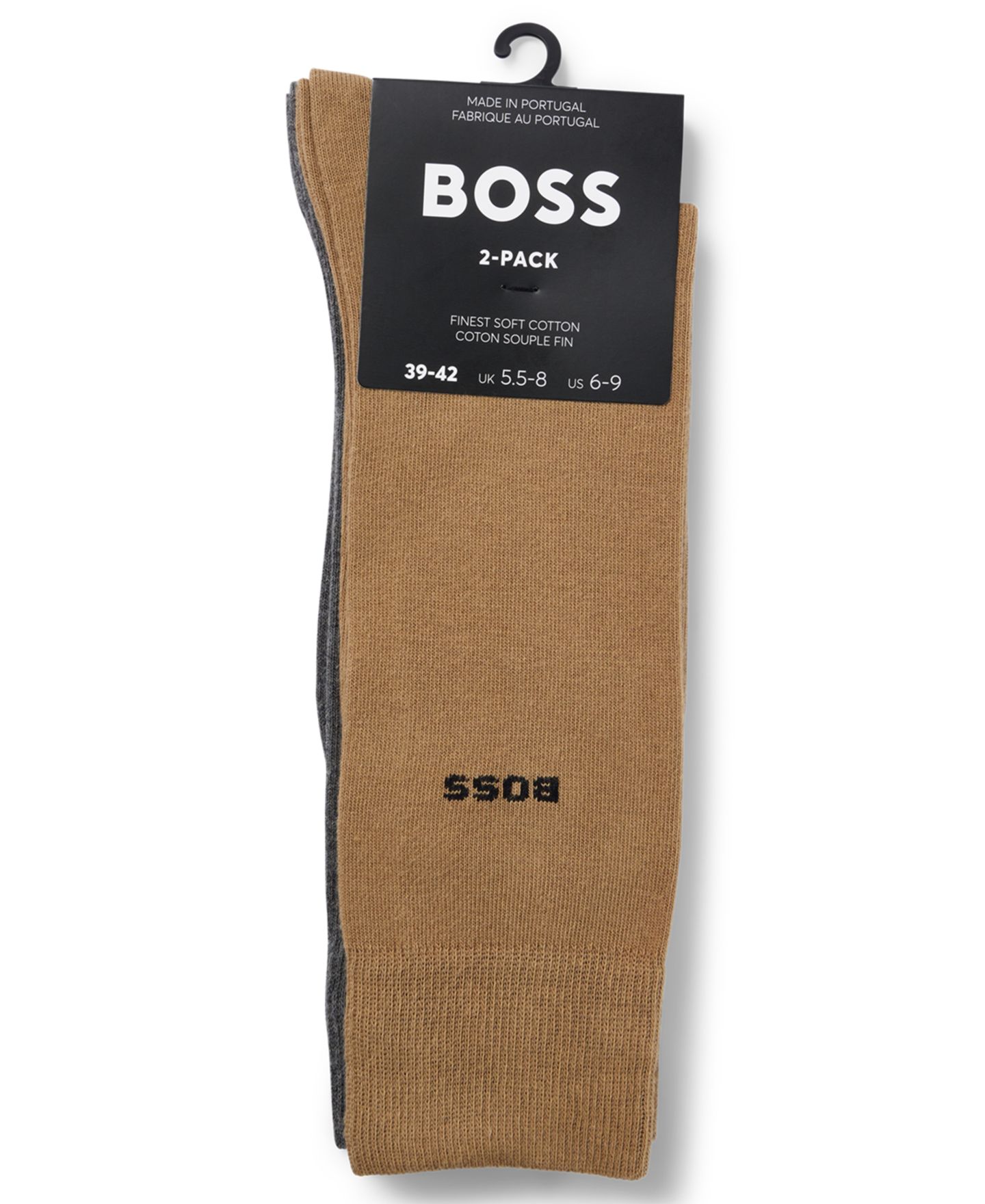 Носки Low-Cut для мужчин, 2 шт. — Hugo Boss, цвет: Средний бежевый / Серый — фото 2