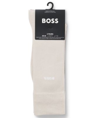 Men's Regular Length Solid Socks, 2-Pack