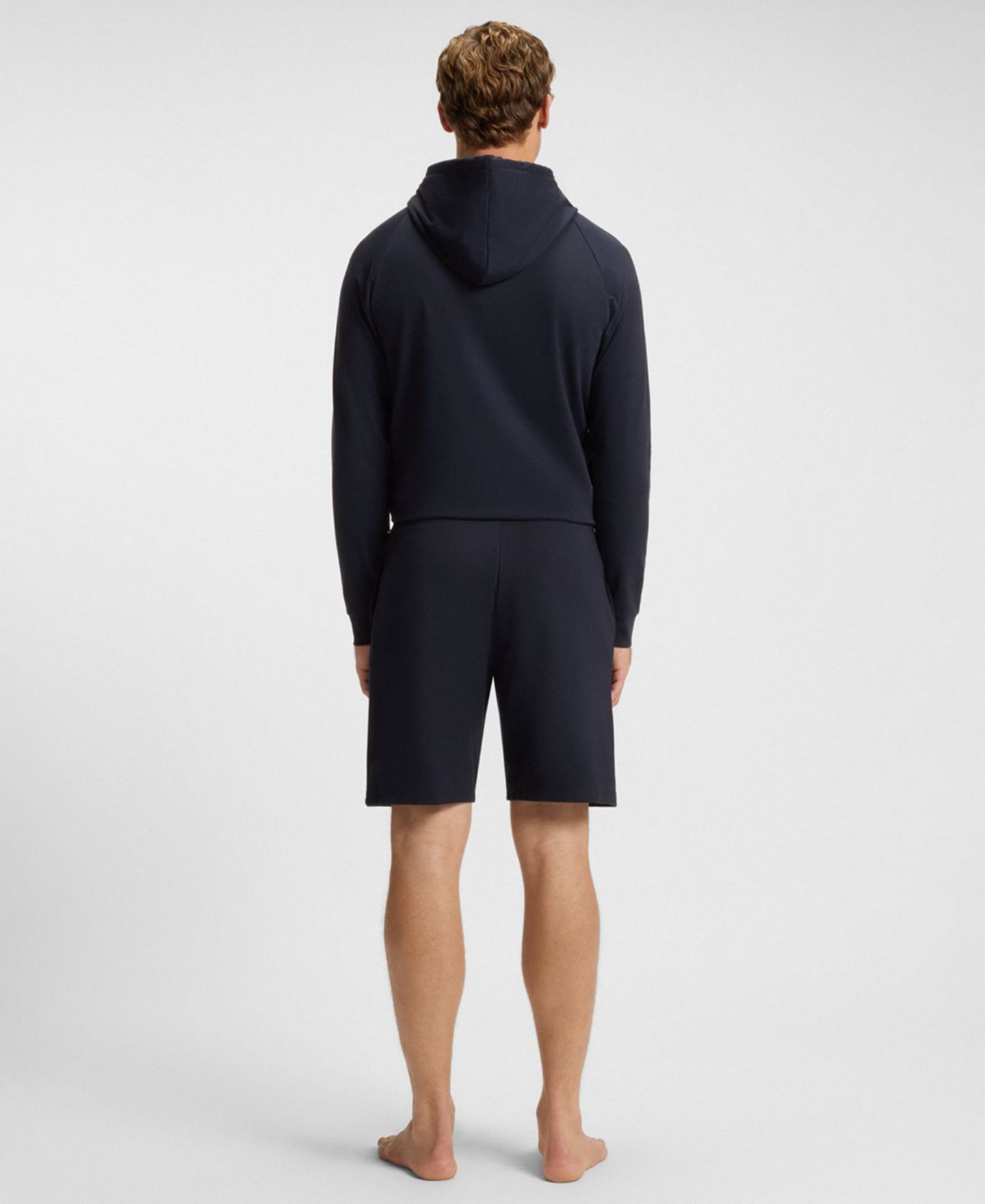Мужские шорты Hugo Boss Authentic Drawstring Waistband, цвет: Тёмный синий — фото 4