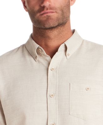 Men's Long-Sleeve Cotton Slub Pebble Dobby Shirt