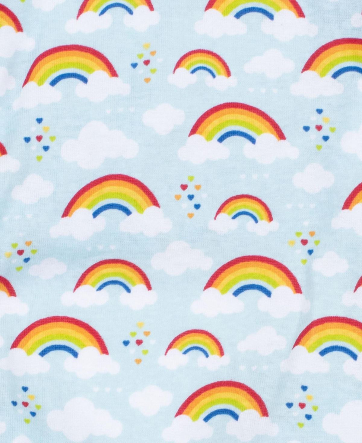 Leveret Dog Cotton Pajama Rainbow Blue