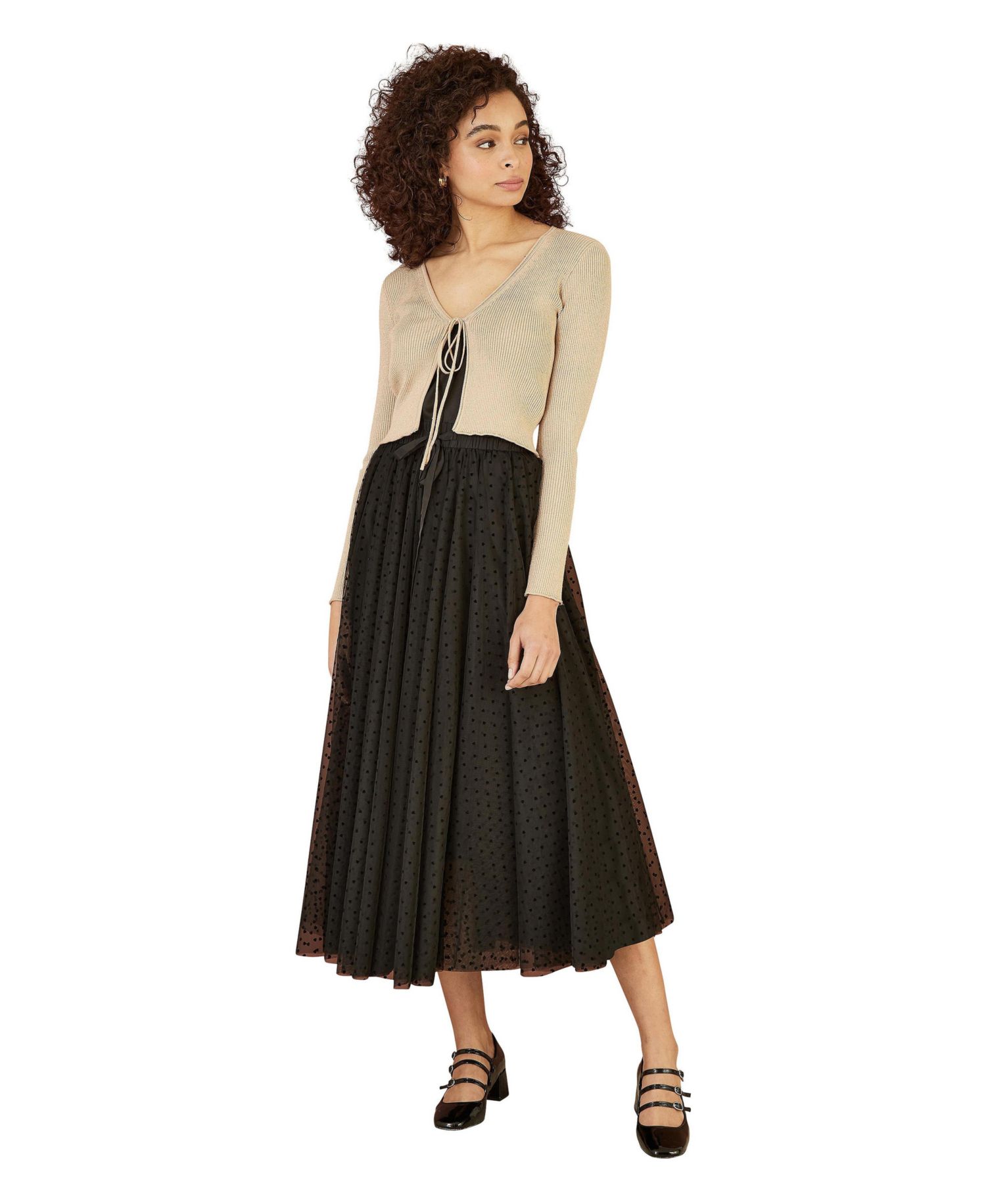 Women's Metallic Rib Knit Bolero