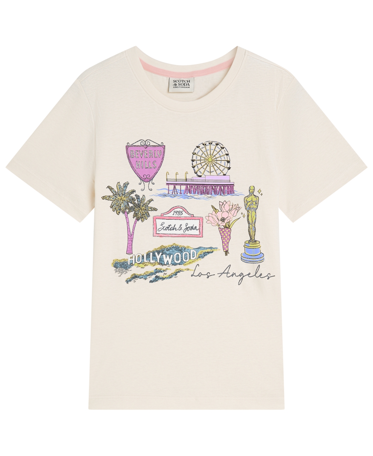 Scotch & Soda Girls 7-16 La Graphic Print T-Shirt