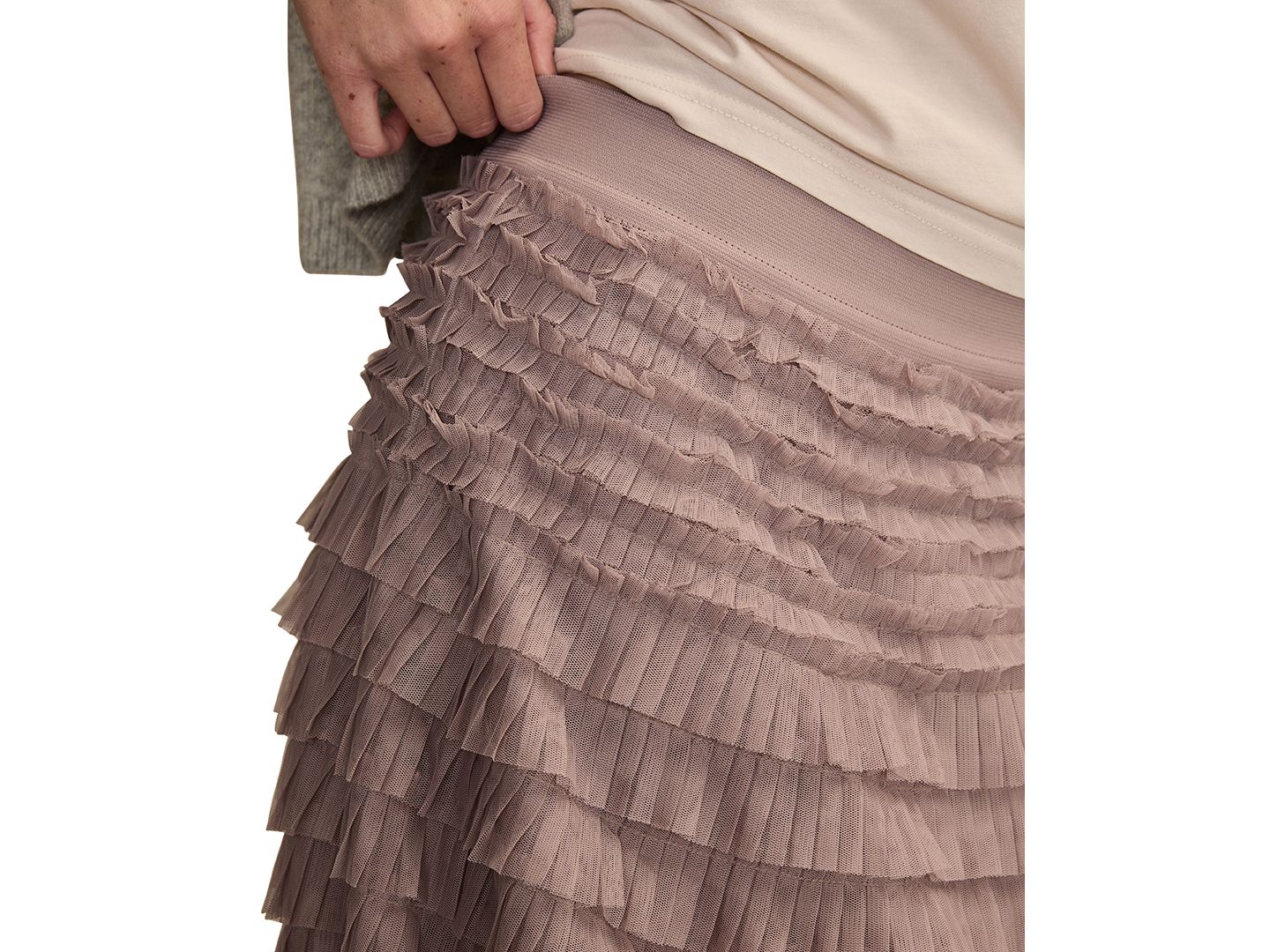 Женская юбка Lucky Brand Ruffled Maxi, цвет: Sphinx — фото 4
