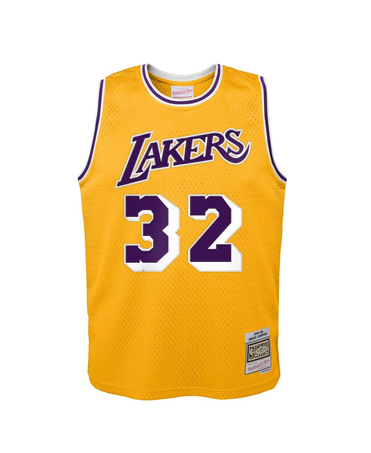 Mitchell & Ness Toddler Magic Johnson Gold Los Angeles Lakers 1984/85 Swingman Jersey