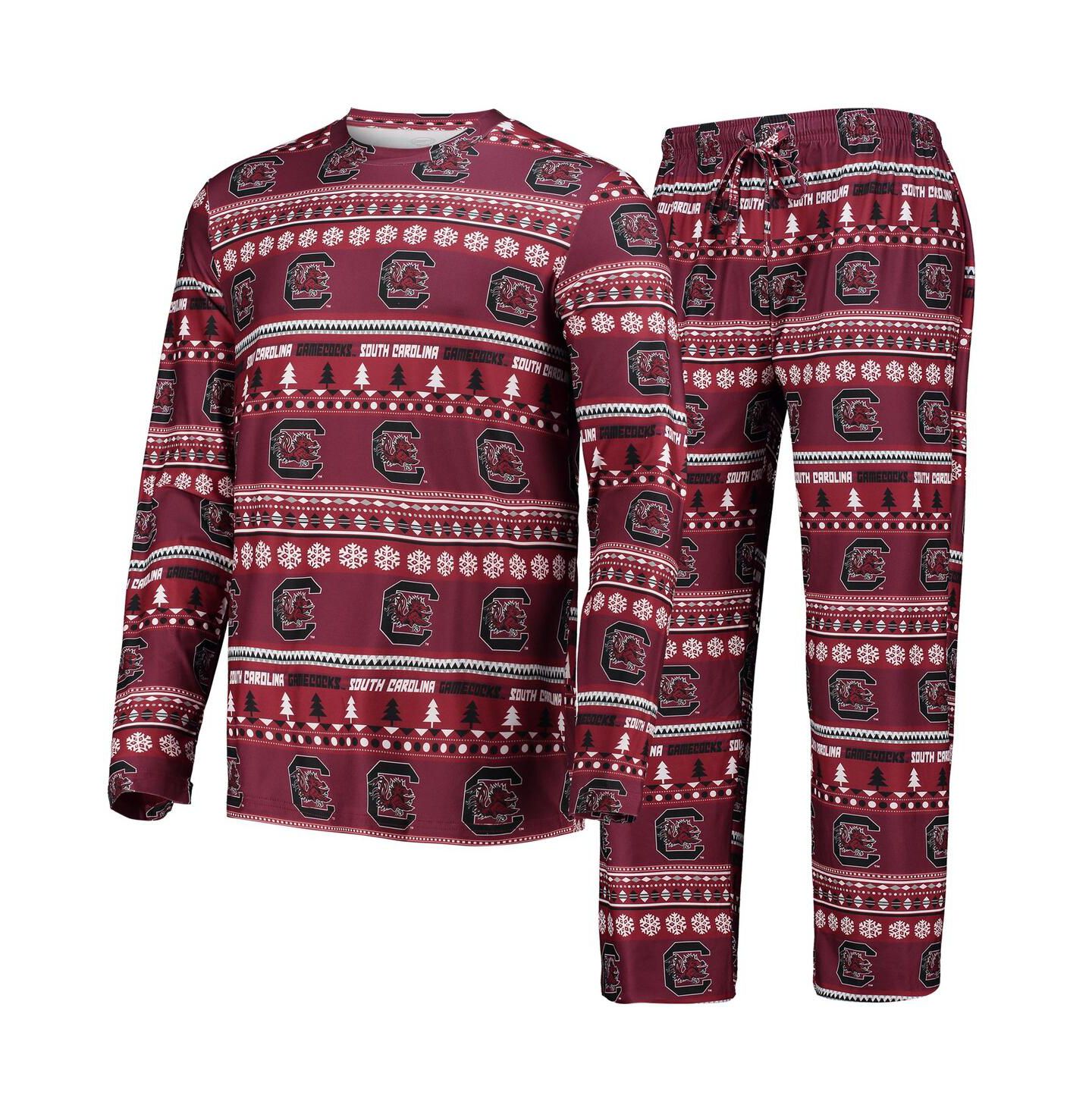 Мужской комплект для сна Concepts Sport South Carolina Gamecocks Ugly Sweater, Garnet — фото 1