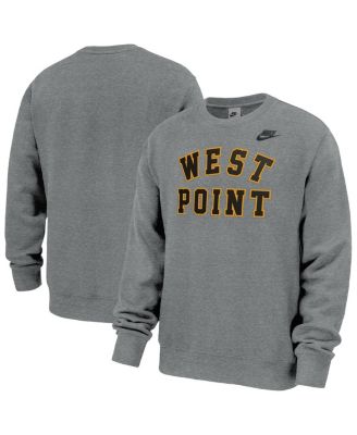 Nike - Men's Heather Gray Army Black Knights West Point Classic Collection Club Sweatshirt