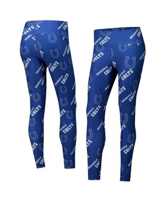 Concepts Sport - Women's Royal Indianapolis Colts Breakthrough Allover Print Knit Sleep Leggings