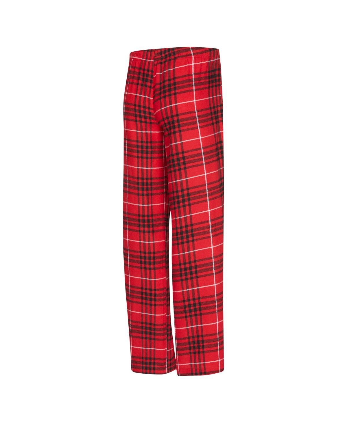 Concepts Sport Women's 2-Piece Red/Black Atlanta Hawks Vector Top and Flannel Pants Sleep Set