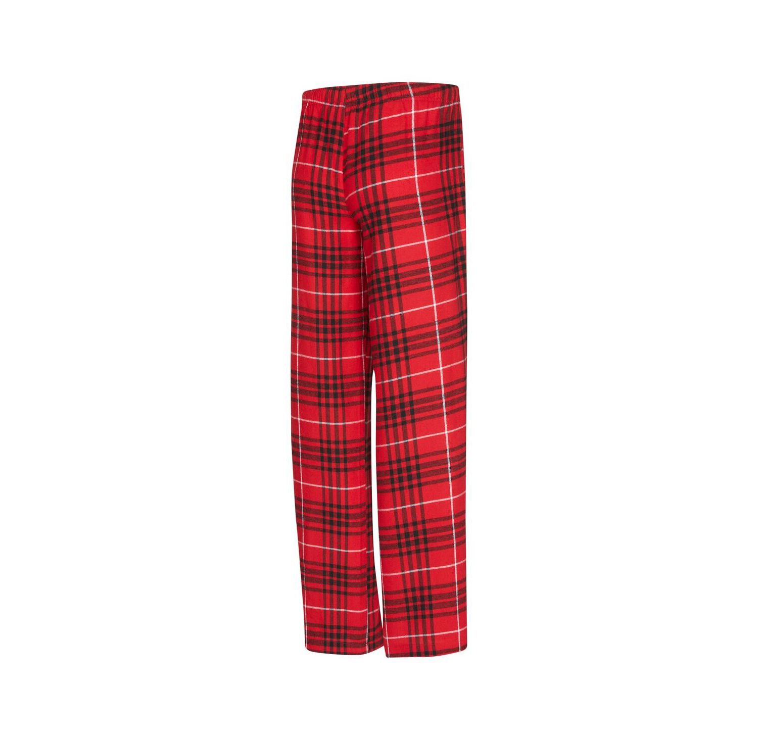 Women's 2-Piece Red/Black Atlanta Hawks Vector Top and Flannel Pants Sleep Set