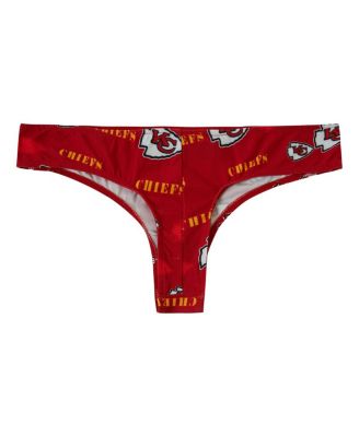 Women's Red Kansas City Chiefs Mosaic All Over Print Thong