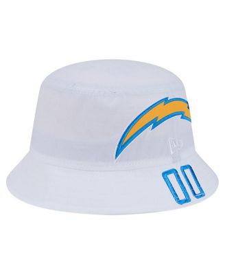 Men's White Los Angeles Chargers Helmet Bucket Hat